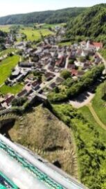 Burgruine in Wellheim Ausblick